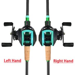 NEW Short Fishing Rod Reel Combo Set Spinning Lure Casting Rods 1.8m-2.1m 4/5Section 212g Baitcasting Reel Jigging Max Drag 10kg