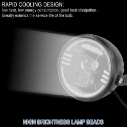 For Electric Scooter Headlamp Low Beam High Beam 48V LED Headlight Front Light Waterproof Flashlight Accessories Part
