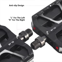 BOLANY MTB Ultralight Pedal Aluminum Alloy Anti-Slip Bicycle Widened Pedals with LED Light DU 3 Bearing Road Bike Accesorios