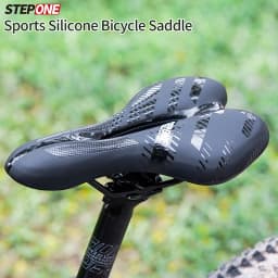 STEPONE Bike Saddle Mountain MTB Road Cycling Cushion Seat Exercise Soft Silicone Gel Shockproof Comfortable Hollow Saddle