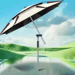 Fishing Umbrella 2.0-2.4M New Fashion Outdoor Sun Protection Windproof Waterproof Parasol Portable Large Beach Umbrella Shade