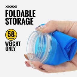 WRELS TPU Collapsible Soft Water Bottle for Hydration Pack Soft Flask Folding Water Bottles BPA-Free Sports Running Bottles