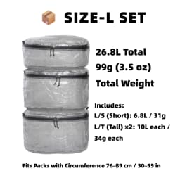 [HODR] STASHLITE Packing Pods Ultralight Dyneema™ 1.6 Oz Waterproof Stuff Sack Cuben Fiber DCF Organizer Pouch for Backpacking