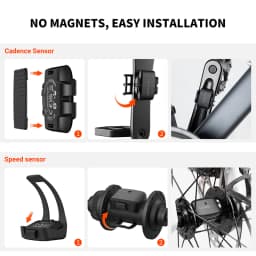 COOSPO BK9 Bike Speed and Cadence Sensor Bluetooth5.0 ANT Bicycle Tracking IP67 for Rouvy/Zwift/Peloton/Wahoo/GPS Bike Computer