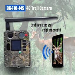 BolyGuard BG410-MS Trail Camera 4G LTE Wireless 4K FHD 37MP 940nm Invisible IR Night Vision Cellular Trap Hunting Camera+32GB TF