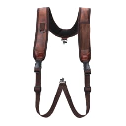 Tourbon Hunting Accessories Gun Double Shoulder Strap Rifle Carry Strap Padded Neoprene Rubberized Non-slip Brown