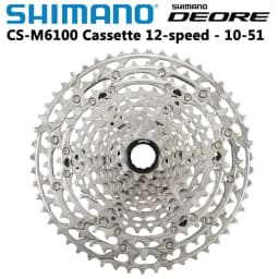 Shimano Deore M6100 Cassette 12 Speed Micro Spline K7 12V Mountain Bike Freewheel 12S 10-51T MTB Bicycle parts