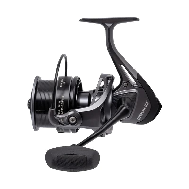 Spinning Fishing Reels Max Drag 12KG Powerful Big Spool Saltwater Freshwater Carp Fishing Reel 4500 5500 6500 7500 8500 Series