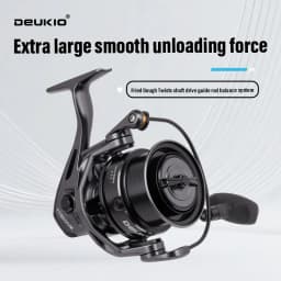 Spinning Fishing Reels Max Drag 12KG Powerful Big Spool Saltwater Freshwater Carp Fishing Reel 4500 5500 6500 7500 8500 Series