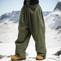 GSOU SNOW Super Baggy Snowboard Pants Winter Thermal Breathable Clothes Multi-pockets Men Loose Trousers Skiing Sports Britches
