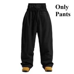 GSOU SNOW Super Baggy Snowboard Pants Winter Thermal Breathable Clothes Multi-pockets Men Loose Trousers Skiing Sports Britches