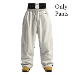 GSOU SNOW Super Baggy Snowboard Pants Winter Thermal Breathable Clothes Multi-pockets Men Loose Trousers Skiing Sports Britches