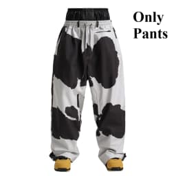 GSOU SNOW Super Baggy Snowboard Pants Winter Thermal Breathable Clothes Multi-pockets Men Loose Trousers Skiing Sports Britches