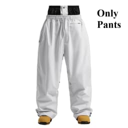 GSOU SNOW Super Baggy Snowboard Pants Winter Thermal Breathable Clothes Multi-pockets Men Loose Trousers Skiing Sports Britches