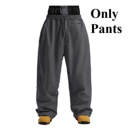 GSOU SNOW Super Baggy Snowboard Pants Winter Thermal Breathable Clothes Multi-pockets Men Loose Trousers Skiing Sports Britches