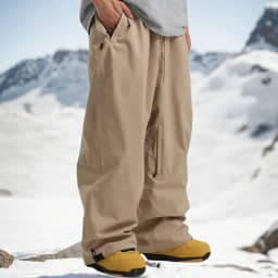 GSOU SNOW Super Baggy Snowboard Pants Winter Thermal Breathable Clothes Multi-pockets Men Loose Trousers Skiing Sports Britches
