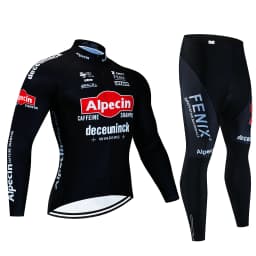 2025Alpecin Autumn Cycling Jersey Set Long Sleeve Quick Dry Cycling Clothing Bike Uniform MTB Clothes Bicycle Wear Ropa Ciclismo