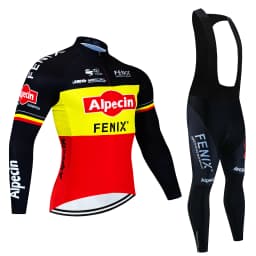 2025Alpecin Autumn Cycling Jersey Set Long Sleeve Quick Dry Cycling Clothing Bike Uniform MTB Clothes Bicycle Wear Ropa Ciclismo