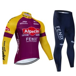 2025Alpecin Autumn Cycling Jersey Set Long Sleeve Quick Dry Cycling Clothing Bike Uniform MTB Clothes Bicycle Wear Ropa Ciclismo