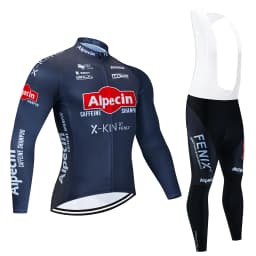 2025Alpecin Autumn Cycling Jersey Set Long Sleeve Quick Dry Cycling Clothing Bike Uniform MTB Clothes Bicycle Wear Ropa Ciclismo