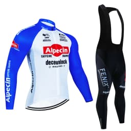 2025Alpecin Autumn Cycling Jersey Set Long Sleeve Quick Dry Cycling Clothing Bike Uniform MTB Clothes Bicycle Wear Ropa Ciclismo