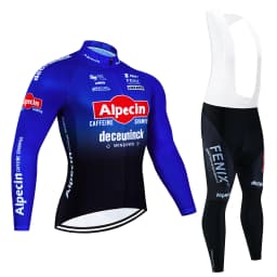 2025Alpecin Autumn Cycling Jersey Set Long Sleeve Quick Dry Cycling Clothing Bike Uniform MTB Clothes Bicycle Wear Ropa Ciclismo