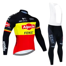 2025Alpecin Autumn Cycling Jersey Set Long Sleeve Quick Dry Cycling Clothing Bike Uniform MTB Clothes Bicycle Wear Ropa Ciclismo