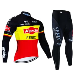 2025Alpecin Autumn Cycling Jersey Set Long Sleeve Quick Dry Cycling Clothing Bike Uniform MTB Clothes Bicycle Wear Ropa Ciclismo