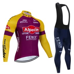 2025Alpecin Autumn Cycling Jersey Set Long Sleeve Quick Dry Cycling Clothing Bike Uniform MTB Clothes Bicycle Wear Ropa Ciclismo