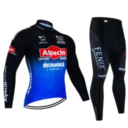 2025Alpecin Autumn Cycling Jersey Set Long Sleeve Quick Dry Cycling Clothing Bike Uniform MTB Clothes Bicycle Wear Ropa Ciclismo