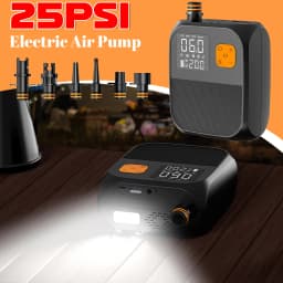 Rechargeable SUP Air Pump 25PSI Electric Paddle Board Pump Portable Electric Pump for Inflatable Paddle Board Kayaks Boats