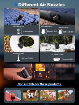 FLEXTAILGEAR TINY PUMP X 2024 |Ultra-Light Rechargeable Air Pump with Camping Light for Pool Floats, Air Mattress & Vacuum Bags