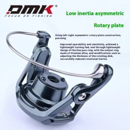 DMK Collar PIONEER ELITE 6.4：1 Spinning Fishing Reels 197g Magnesium Alloy Body 9KG Brake Spinning Fishing Reels