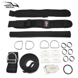 1 Set Scuba Diving Backplate Harness Set BCD Ultralight Backplane  Accessories Crotch Strap Weight Belt Dive Accessories
