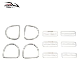 1 Set Scuba Diving Backplate Harness Set BCD Ultralight Backplane  Accessories Crotch Strap Weight Belt Dive Accessories