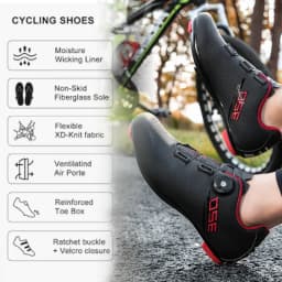 Men Cycling Shoes Road Cycling Sports Shoes Women MTB Racing Competition Self-Locking Cycling Shoes Spd Cleats Cycling Shoes
