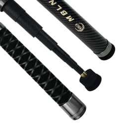 MBLN Brand,Telescopic Carbon Landing Net – 6.35m, Foldable 45cm Head, 58cm Closed, Compact for Rock & Boat Fishing