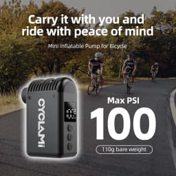 CYCLAMI A2 Mini Electric Air Pump Portable Bicycle Cordless Air Inflator Presta Schrader Valve Outdoor Road MTB Bike Accessories