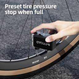 CYCLAMI A2 Mini Electric Air Pump Portable Bicycle Cordless Air Inflator Presta Schrader Valve Outdoor Road MTB Bike Accessories
