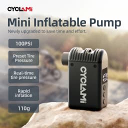 CYCLAMI A2 Mini Electric Air Pump Portable Bicycle Cordless Air Inflator Presta Schrader Valve Outdoor Road MTB Bike Accessories