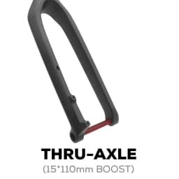 MTB Thru Axle Boost Fork 15*110mm Full Carbon Fiber Bike Front 26"/27.5"/29" Rigid Bicycle Fork Vertebra Tube Carbon Boo