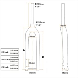 MTB Thru Axle Boost Fork 15*110mm Full Carbon Fiber Bike Front 26"/27.5"/29" Rigid Bicycle Fork Vertebra Tube Carbon Boo