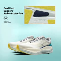 LiNing Men's YUEYING 5 PRO Optimized Cushion Running Shoes with Wide Toe Box SUPER BOOM LiNing Sneakers ARHV013 ARHW001