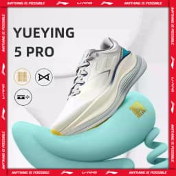LiNing Men's YUEYING 5 PRO Optimized Cushion Running Shoes with Wide Toe Box SUPER BOOM LiNing Sneakers ARHV013 ARHW001