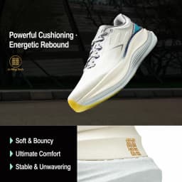 LiNing Men's YUEYING 5 PRO Optimized Cushion Running Shoes with Wide Toe Box SUPER BOOM LiNing Sneakers ARHV013 ARHW001