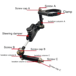 Original Directional Steering Damper Bracket Kit For Kugoo Kukirin G3 Pro Electric Scooter Increase Speed Stability Safety Parts