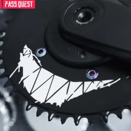 PASS QUEST 110BCD (4 bolt) Chessboard and Devil Smiley Face Custom Narrow Wide Chainwheel