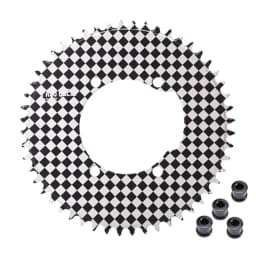 PASS QUEST 110BCD (4 bolt) Chessboard and Devil Smiley Face Custom Narrow Wide Chainwheel