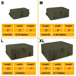 KRYDEX Tactical Modular Pouch Travel Outdoor Packing Organizer 70D Nylon Packing Cubes Waterproof Camping Luggage Bags 4pcs Set