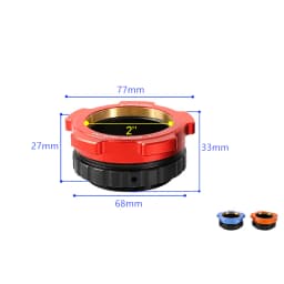 M54*1mm Male to 2 Inch Aluminum Alloy Coaxial Lock Eyepiece Adapter Astronomical Accessories